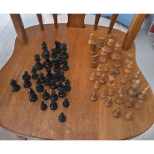 Wooden Handcrafted Staunton Style Chess Pieces Chess